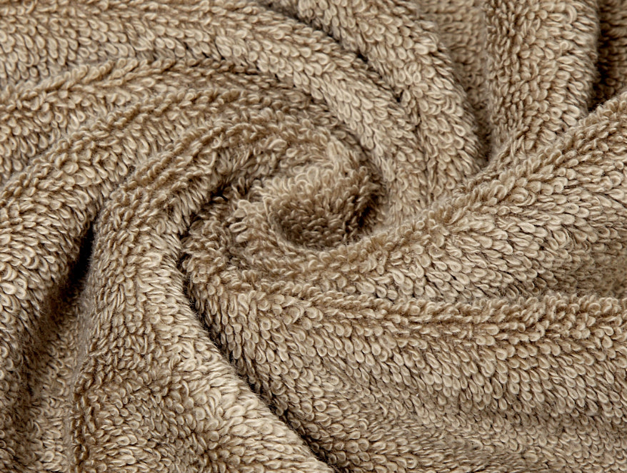Taupe - Brown 100% Cotton Bath Towel - Hygro By Spaces