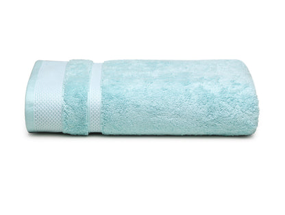 Aqua Green - Light Green 100% Cotton Bath Towel - Hygro By Spaces