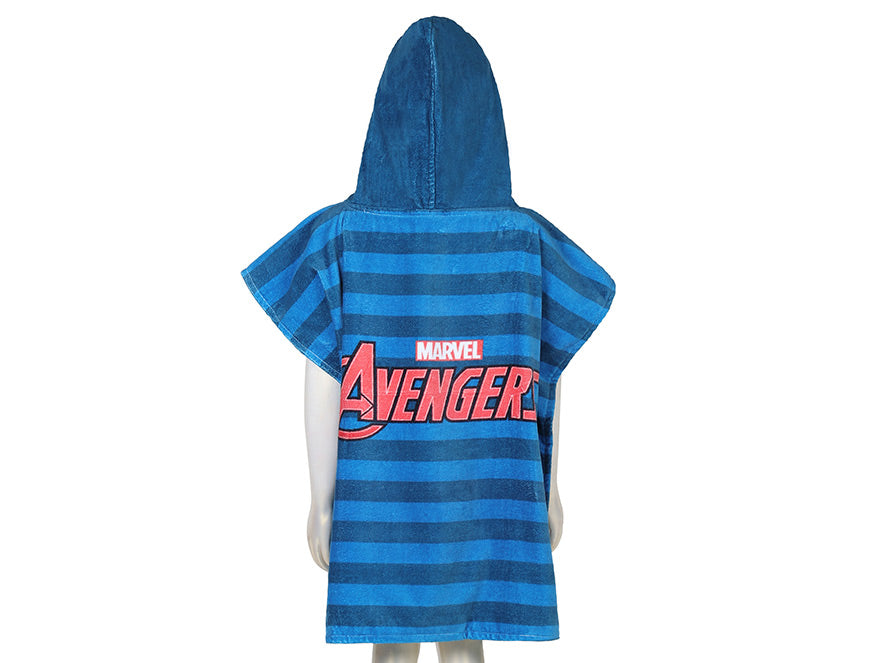 Marvel Avengers Easy Care Navy Blue 100% Cotton Poncho - By Spaces