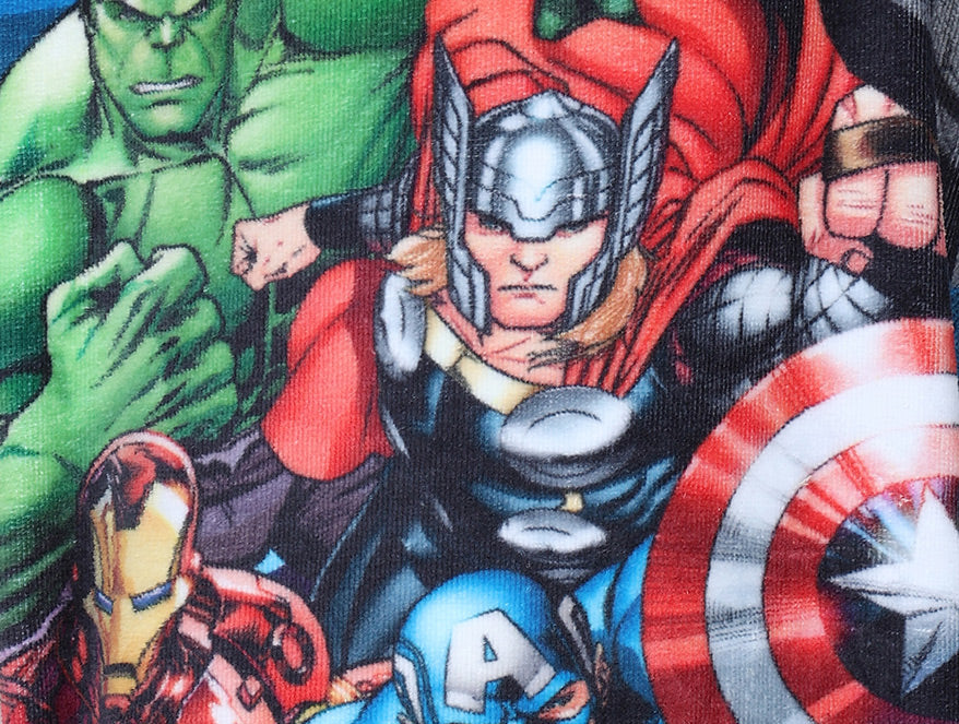 Marvel Avengers Easy Care Navy Blue 100% Cotton Poncho - By Spaces