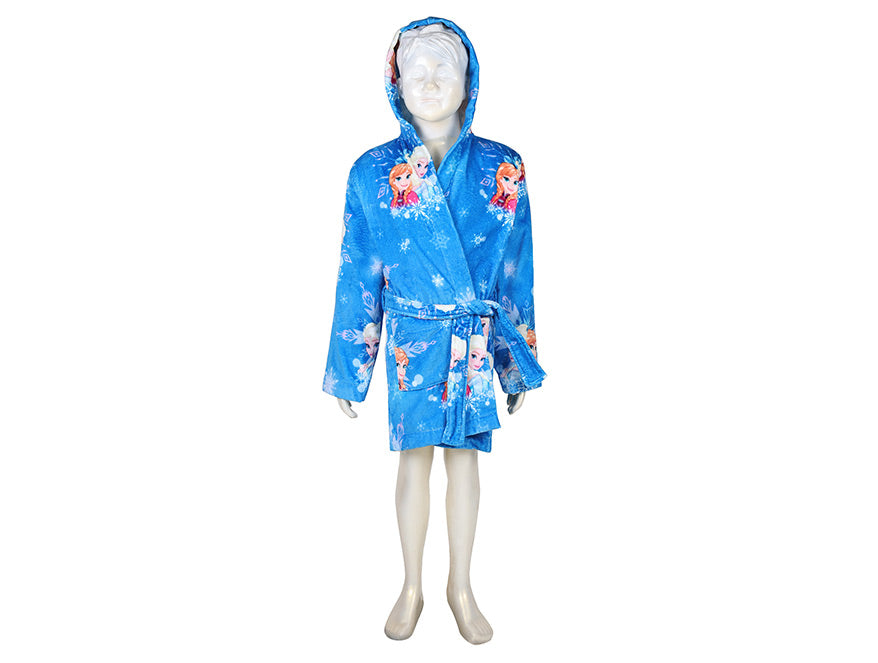 Disney Frozen Easy Care Blue 100% Cotton Small Bath Robe - By Spaces