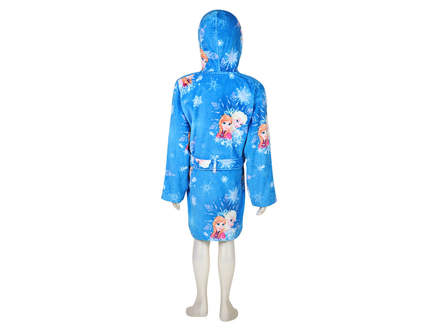 Disney Frozen Easy Care Blue 100% Cotton Small Bath Robe - By Spaces