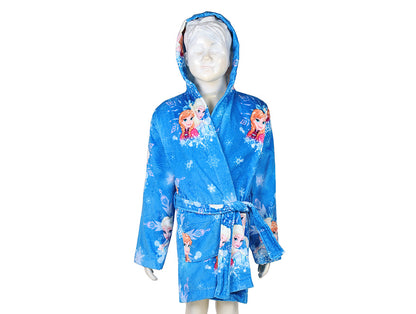 Disney Frozen Easy Care Blue Cotton Bath Robe