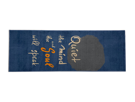 Air Purifying Yoga Mat Polyester Yoga Mat-Dark Blue