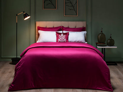 Solid Sangaria - Dark Violet 100% Cotton Bed In A Bag - Toujours By Spaces