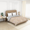 Ornate Wheat - Beige 100% Cotton Shell Double Quilt / AC Comforter - Reagalis By Spaces