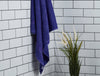 Spectrum Blue - Dark Violet 100% Cotton Bath Towel - Anti Bacterial By Welspun