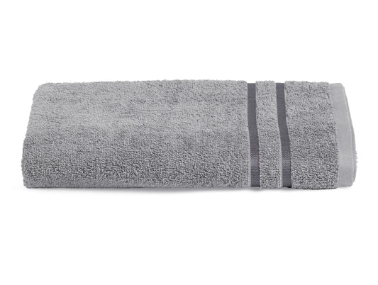 Gunmetal Grey - Dark Grey 100% Cotton Bath Towel - Atrium By Spaces