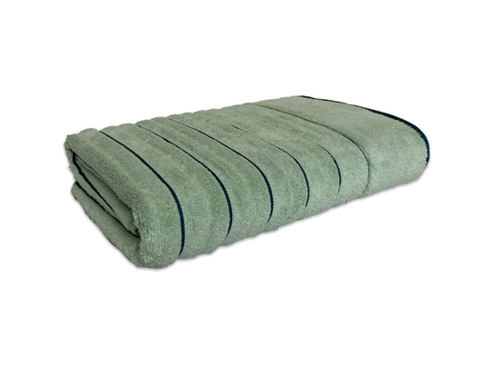 Seafoam/Teal - Light Green 100% Cotton Bath Towel - Exotica By Spaces