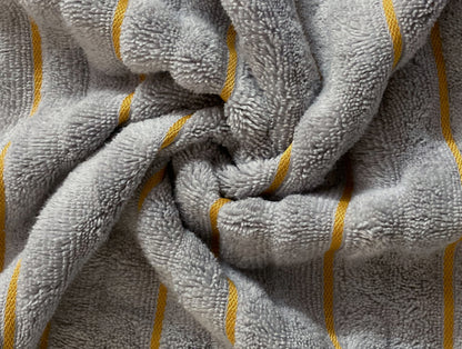 Silver/Fire - Silver 100% Cotton Bath Towel - Exotica By Spaces