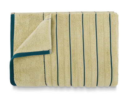Desert/Teal - Light Brown 100% Cotton Bath Towel - Exotica By Spaces