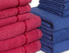 Navy Blue/Coral 12 Piece 100% Cotton Towel Set - Seasons Best Qd By Spaces