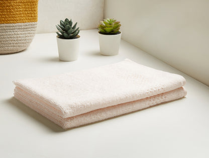 Pearl - Beige 2 Piece 100% Cotton Hand Towel Set - Swift Dry By Spaces