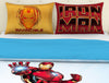 Marvel Ironman Blue 100% Cotton Double Bedsheet - By Spaces