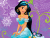 Disney Jasmine Lavender - Light Violet 100% Cotton Double Bedsheet - By Spaces