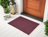 Welspun Ethan Polyester Foot Mats Large-Pomegranate