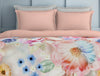 Floral Peach Pearl - Light Orange Organic Cotton Shell Double Quilt / AC Comforter - Organic Cotton By Spaces