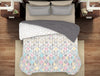 Geometric Marshmallow - Cream 100% Cotton Shell Double Quilt / AC Comforter - Geostance By Spaces