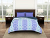 Geometric Nile Blue - Aqua 100% Cotton Shell Double Quilt / AC Comforter - Geostance By Spaces