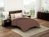 Solid Brown/Beige 100% Cotton Shell Single Quilt / AC Comforter - Essentials Solid By Spaces