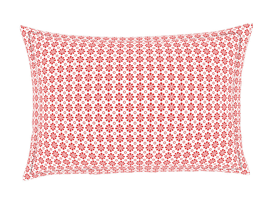 Ornate Red 100% Cotton King Fitted Sheet - Atrium Plus Kitting By Spaces