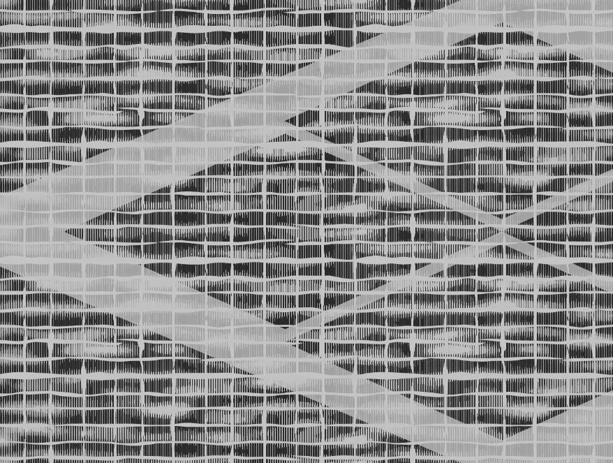 Geometric Grey 100% Cotton Double Bedsheet - Atrium Plus Kitting By Spaces