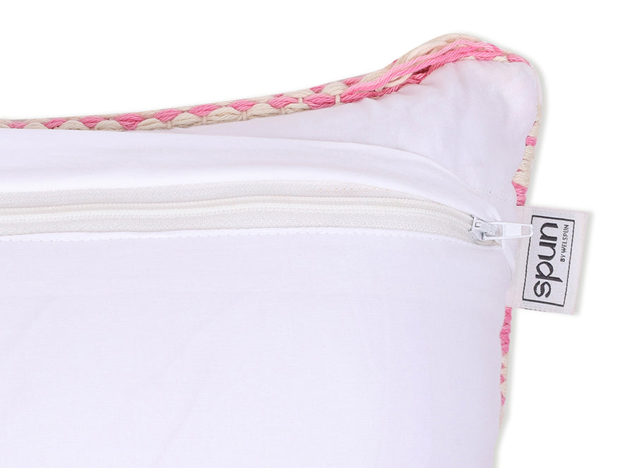 Pink 100% Cotton Cushion Covers by Spun