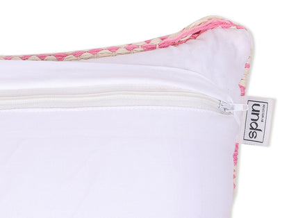 Pink 100% Cotton Cushion Covers by Spun