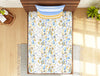 Floral Windsurfer - Light Blue 100% Cotton Single Bedsheet - Atrium Ecom By Spaces