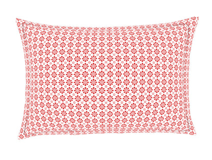 Ornate Red 100% Cotton Double Bedsheet - Atrium Plus Ecom By Spaces