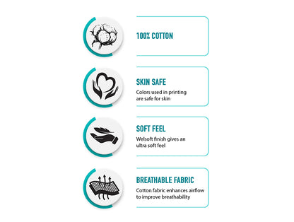 Floral Maroon 100% Cotton Double Bedsheet - Atrium Plus By Spaces