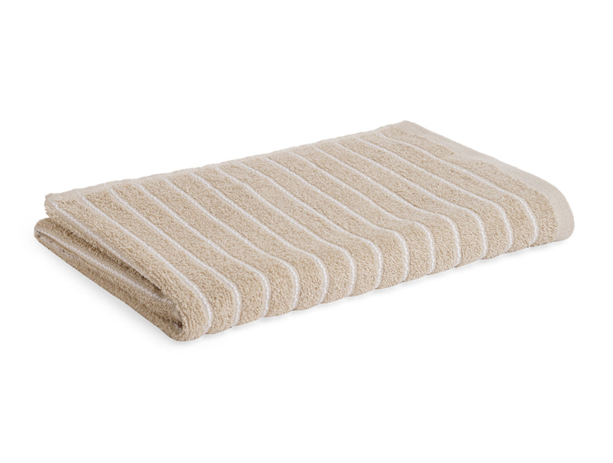 Beige 100% Cotton Bath Towel - 2-In-1 By Welspun