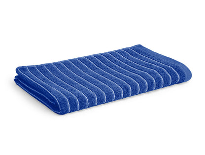 Navy Blue - Dark Blue 100% Cotton Bath Towel - 2-In-1 By Welspun